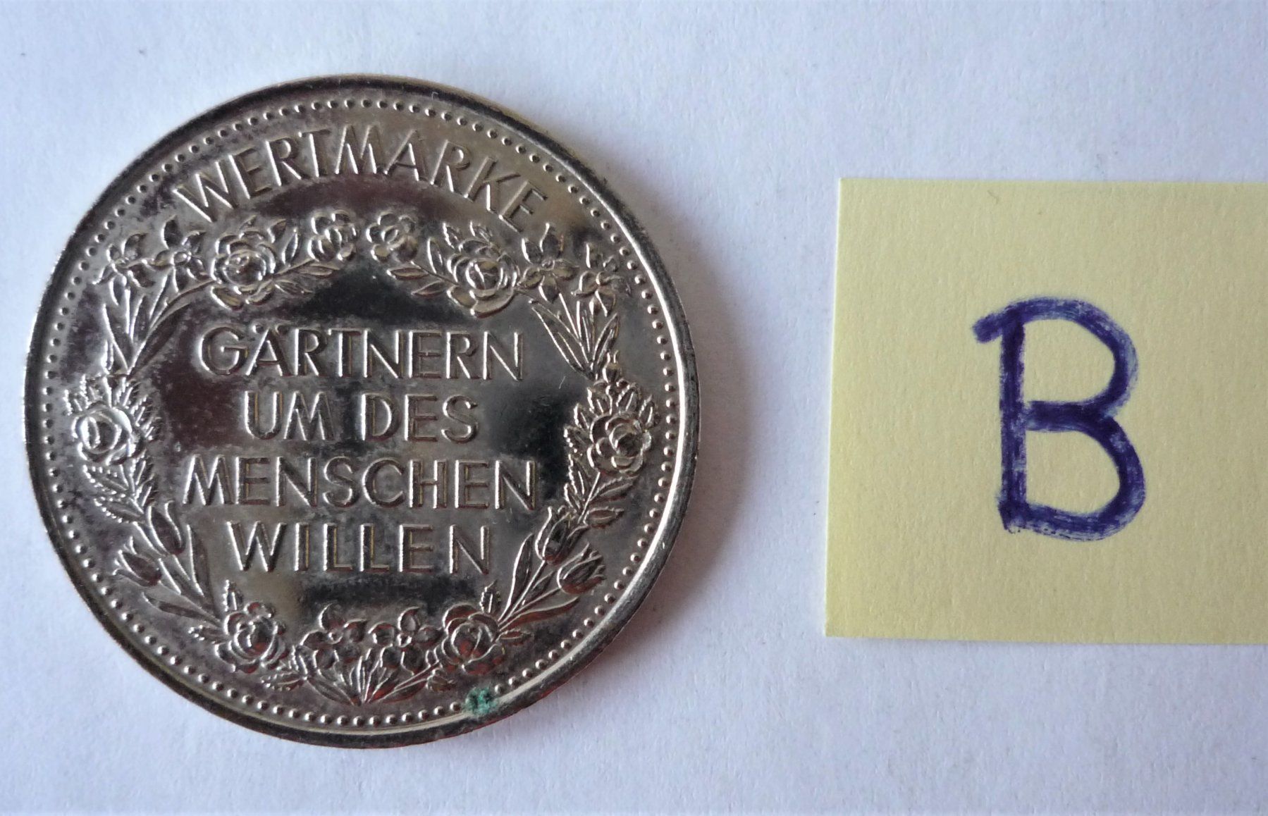 Tutti le monete: Insel Mainau  / Wertmarke / Silber  -B- – Usato da Rafz venduto da Sonnenblume305