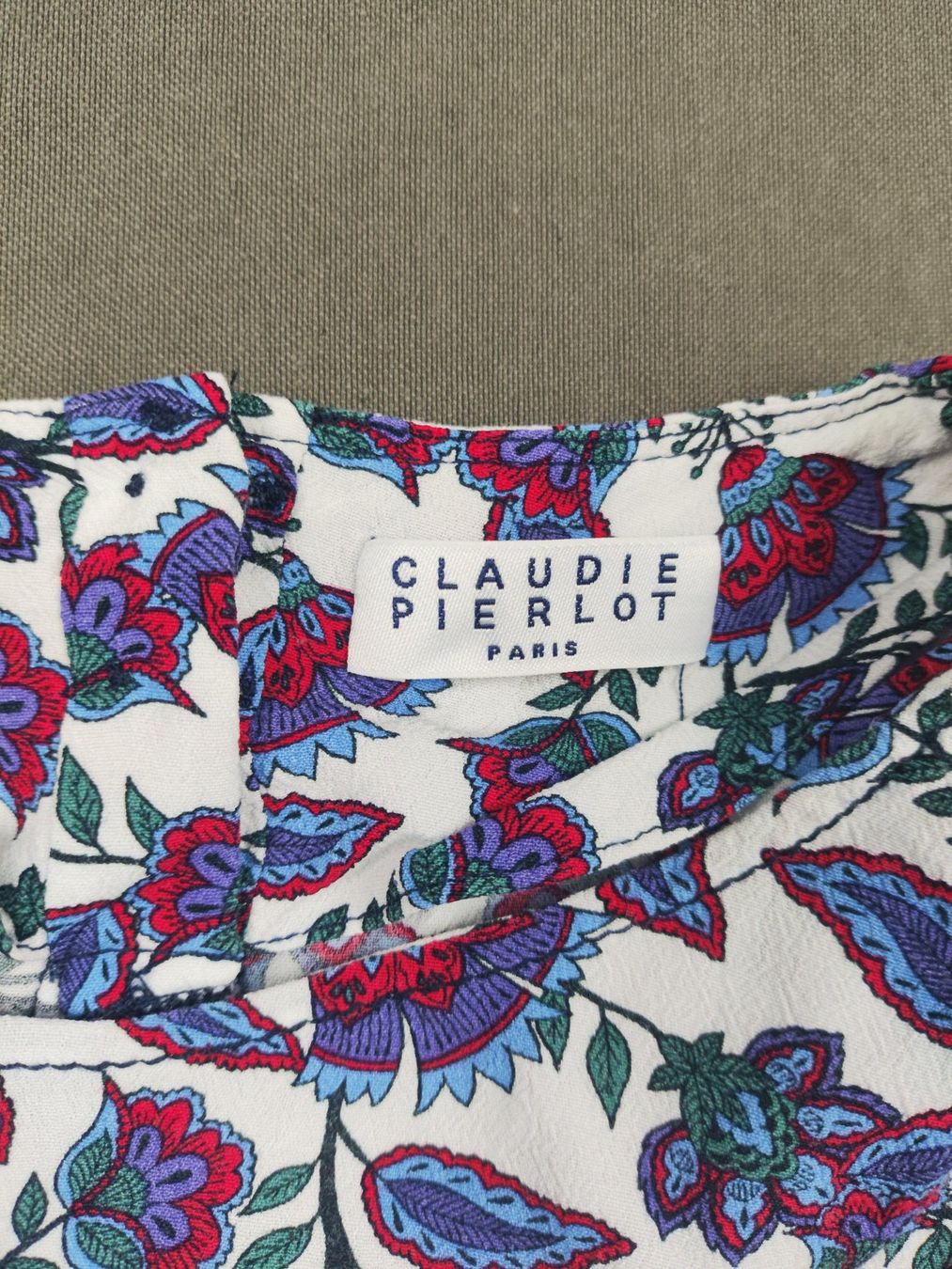 Claudie Pierlot Camicette: CLAUDIE PIERLOT | blouse fluide multicolore ample bohème | S – Usato da Bonfol venduto da Elise.Str 3