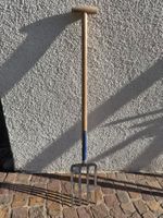 Robuste Grabgabel / Spatengabel mit Holzstiel