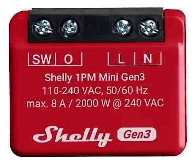 Interruttori: Shelly WLAN-Schaltaktor Mini PM Gen3 Smart Home – Usato da Möhlin venduto da Camerme 2