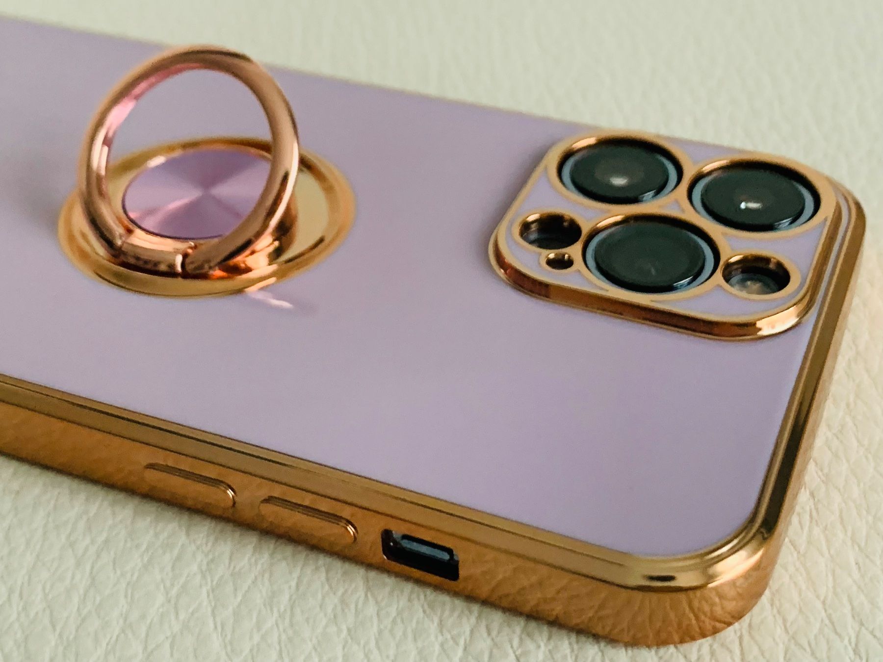Apple Cover & Protezioni schermo: iPhone13 Pro Max Hülle Pink/Rosegold mit Ringhalter – Nuovo (secondo la descrizione) da Rikon im Tösstal venduto da Alpenmutz 2