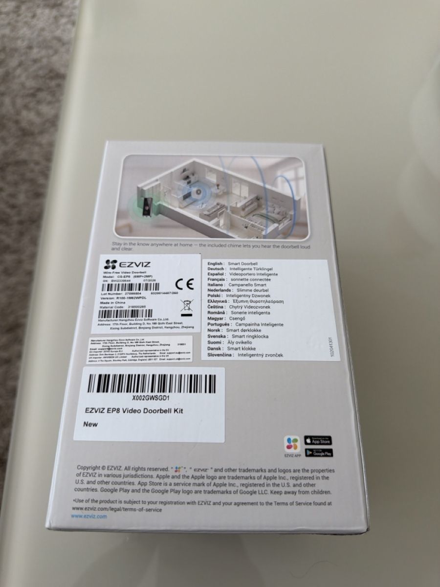 Ezviz Sistemi d'allarme: Ezviz Video Doorbell Kit – Nuovo (secondo la descrizione) da Brüttisellen venduto da seledo 1