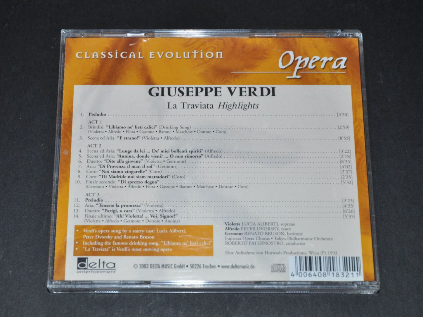 CD: CD Giuseppe Verdi - La Traviata Highlights - Opera – Usato da Boll venduto da Theodora15 1