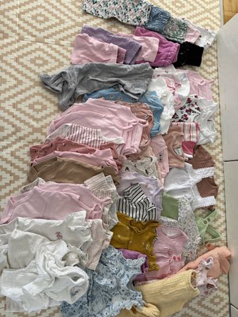 Baby Kleidung Mädchen Set über 50 Teile Grösse 63