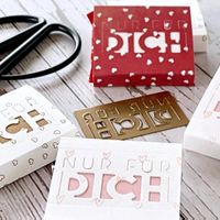 Stanzschablone - Schriftzug Nur für Dich