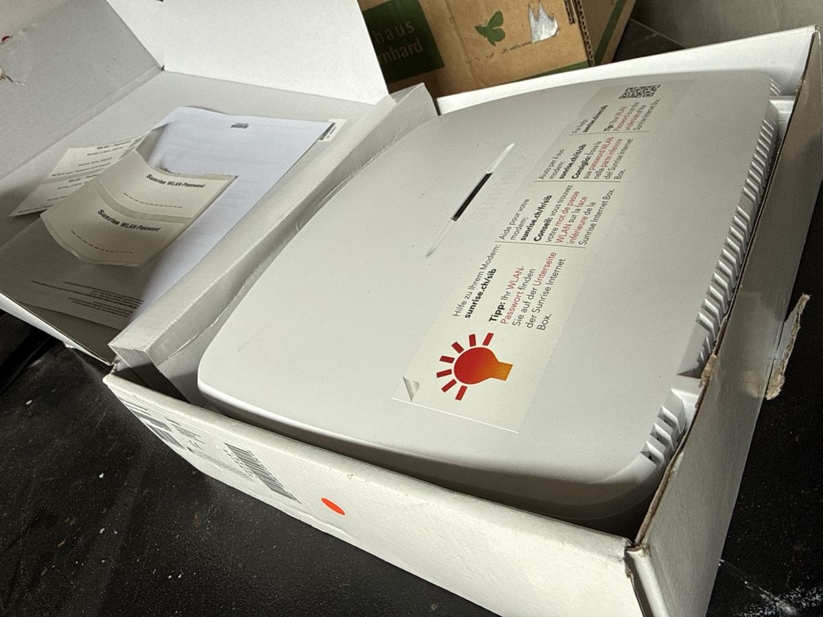 Sunrise Modem & Router: Sunrise Internet Box Neu – Nuovo e nell'imballaggio originale da Amriswil venduto da used2use 4