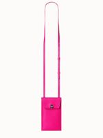 NEW AKRIS Anouk Phone Pouch in leather pink
