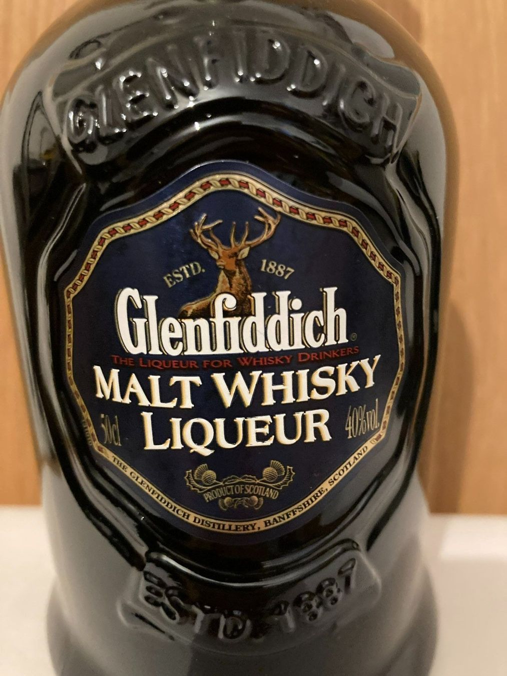 Glenfiddich Bevande alcoliche: Glenfiddich Malt Whisky Liqueur – Nuovo e nell'imballaggio originale da Altenrhein venduto da Tribun75 2