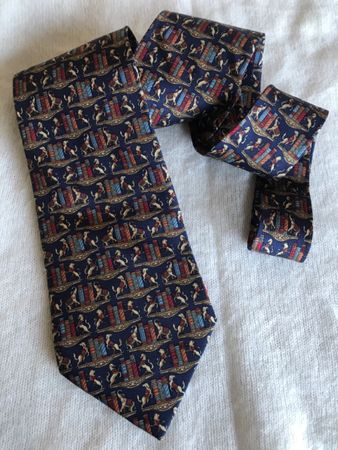 Cravate Salvatore Ferragamo, 100% soie Italie vintage