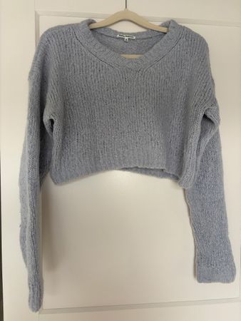 Reformation Baby Alpaka & Merino Pullover Hellblau/Lavendel 
