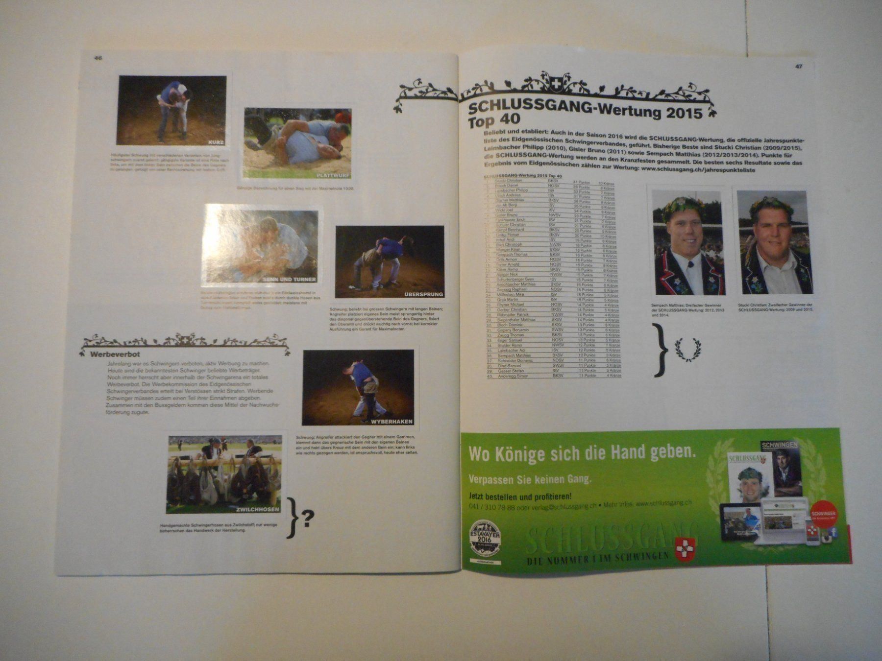 Panini Carte collezionabili: Schwinger Album 2016 kompl. kein Panini – Usato da Cham venduto da Paniniworld 9