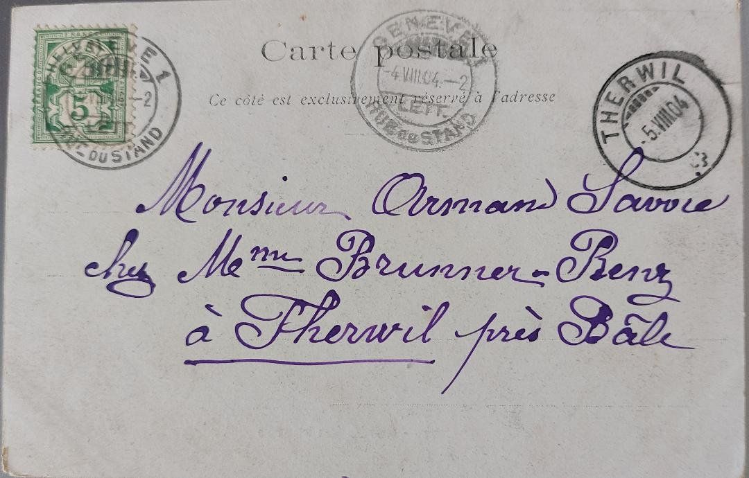 Cartoline postali: GENÈVE - Hôtel des Postes - 1904 – Usato da Delémont venduto da Domdom1 1