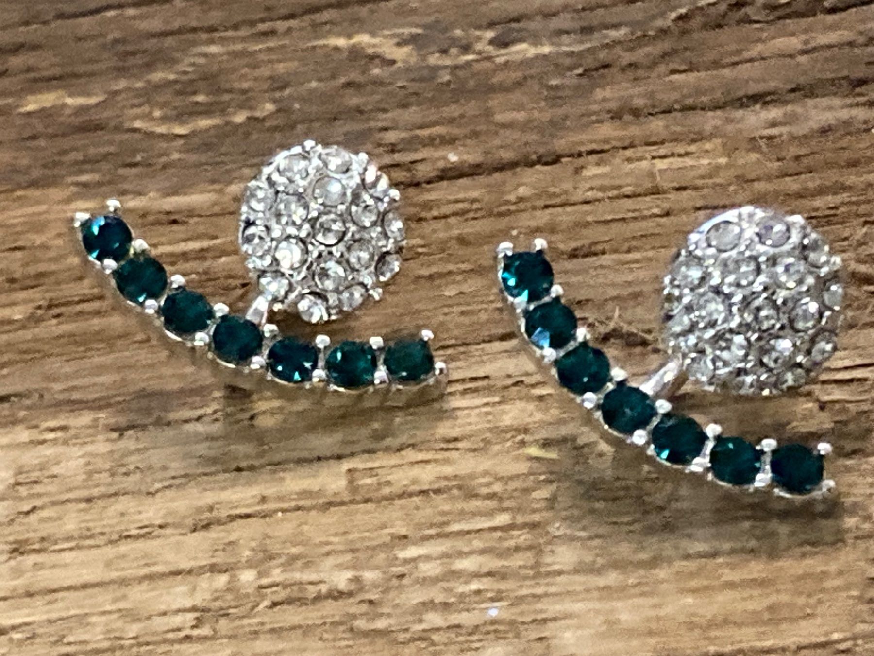 Boucles d'oreilles fantaisies rouge argenté Gipsy