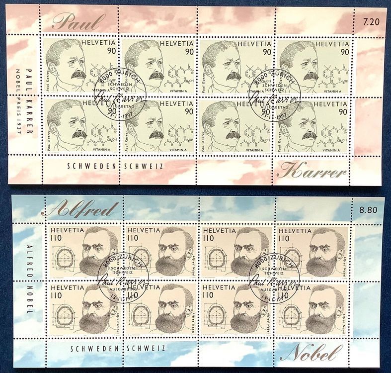 Tutti i francobolli: 1997 - Schweiz - Schweden Kleinbogen Satz ET – Nuovo (secondo la descrizione) da Liestal venduto da Skunk02
