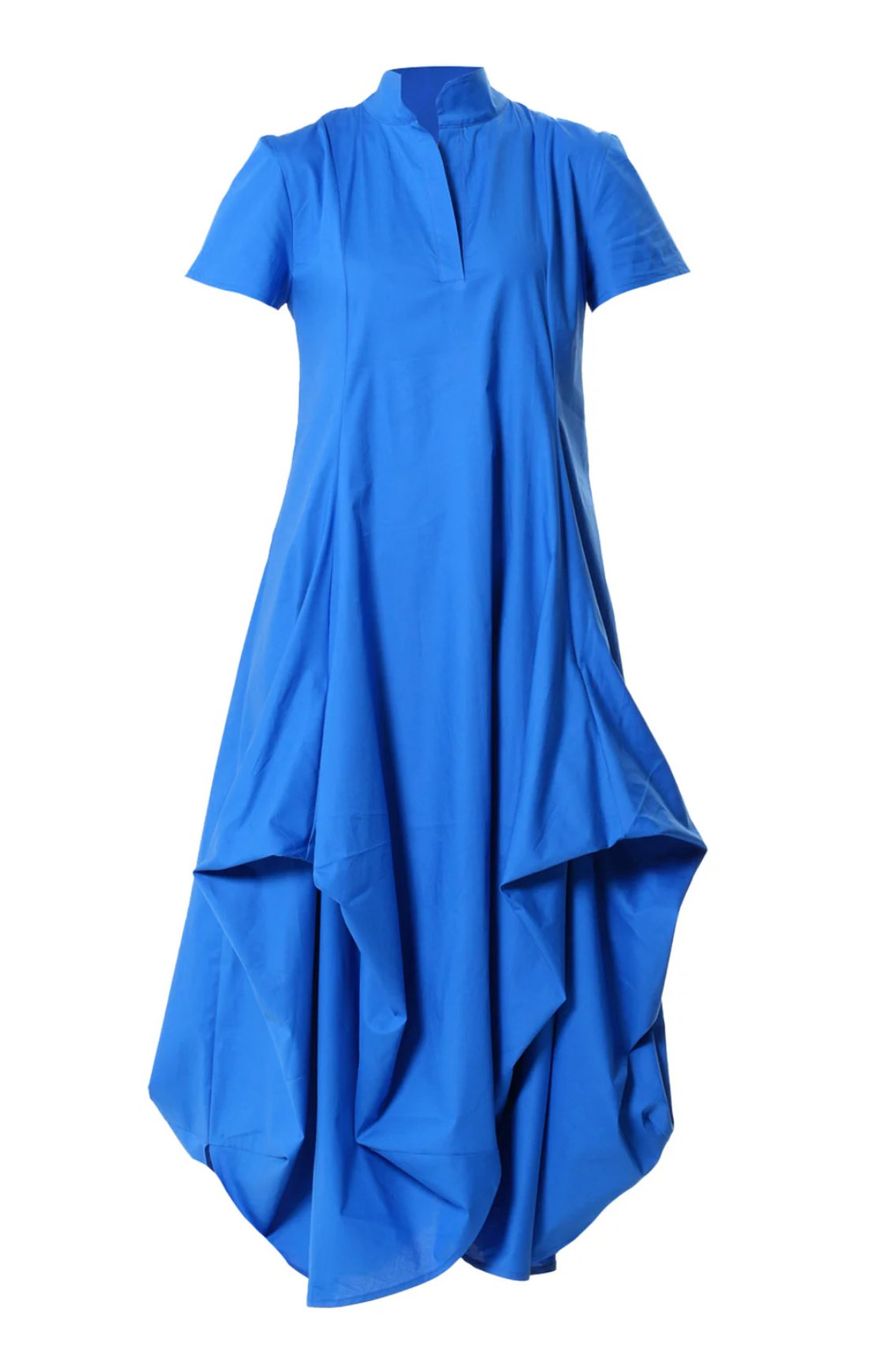 Vestiti: Königsblaues Designerkleid - Kurzarm – Nuovo e nell'imballaggio originale da Zürich venduto da Naebeli 1