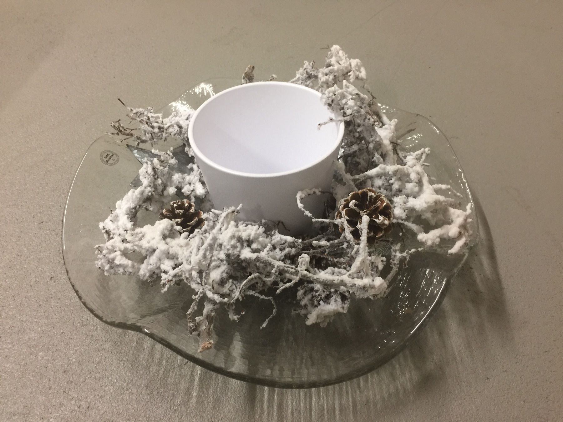 Glasi Hergiswil Alle Dekorationen: Weihnachtlich winterliche Glasschale – Gebraucht aus Zürich von Cdefinitiv 6