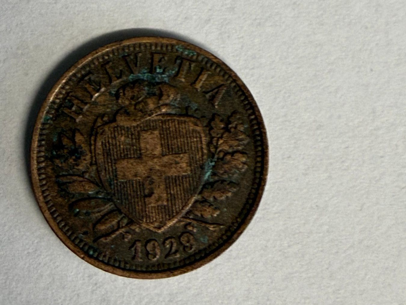 Toutes les monnaies: 2 Rappen 1929 – D'occasion à Saas-Fee par edy_z6q9