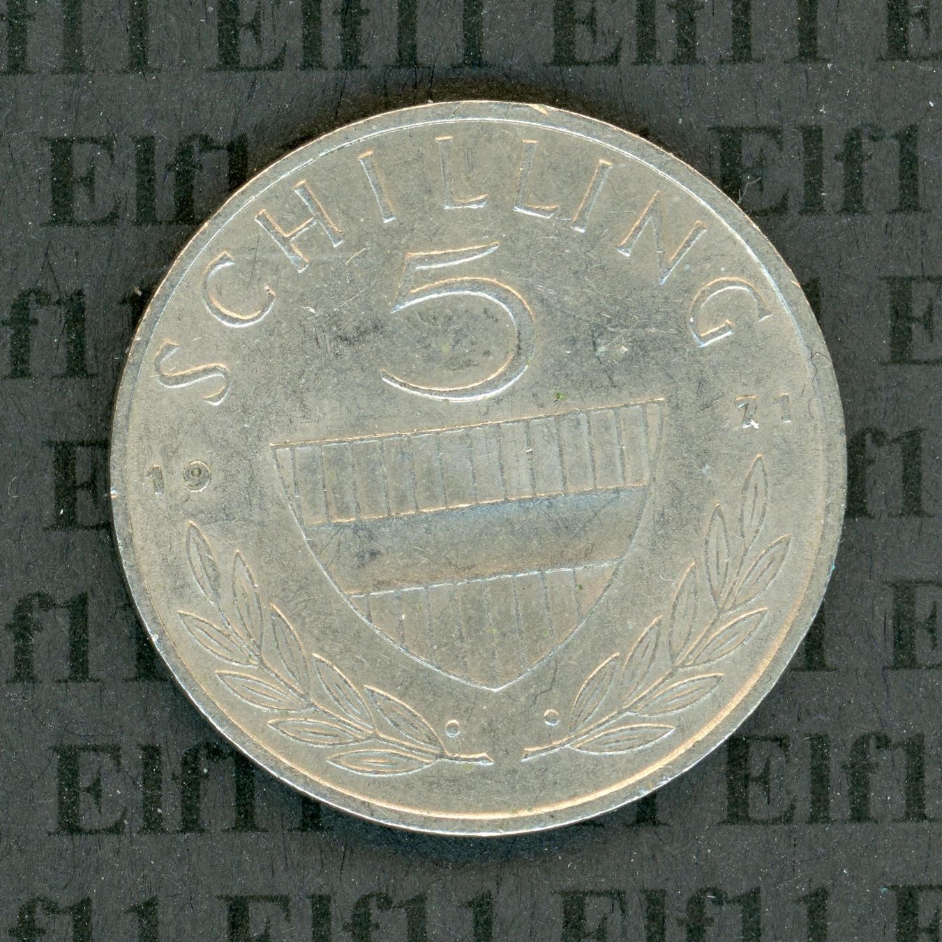 Alle Münzen: ATS___5.00 1971 vz-unz 5 Schilling – Gebraucht aus Widnau von Elf11
