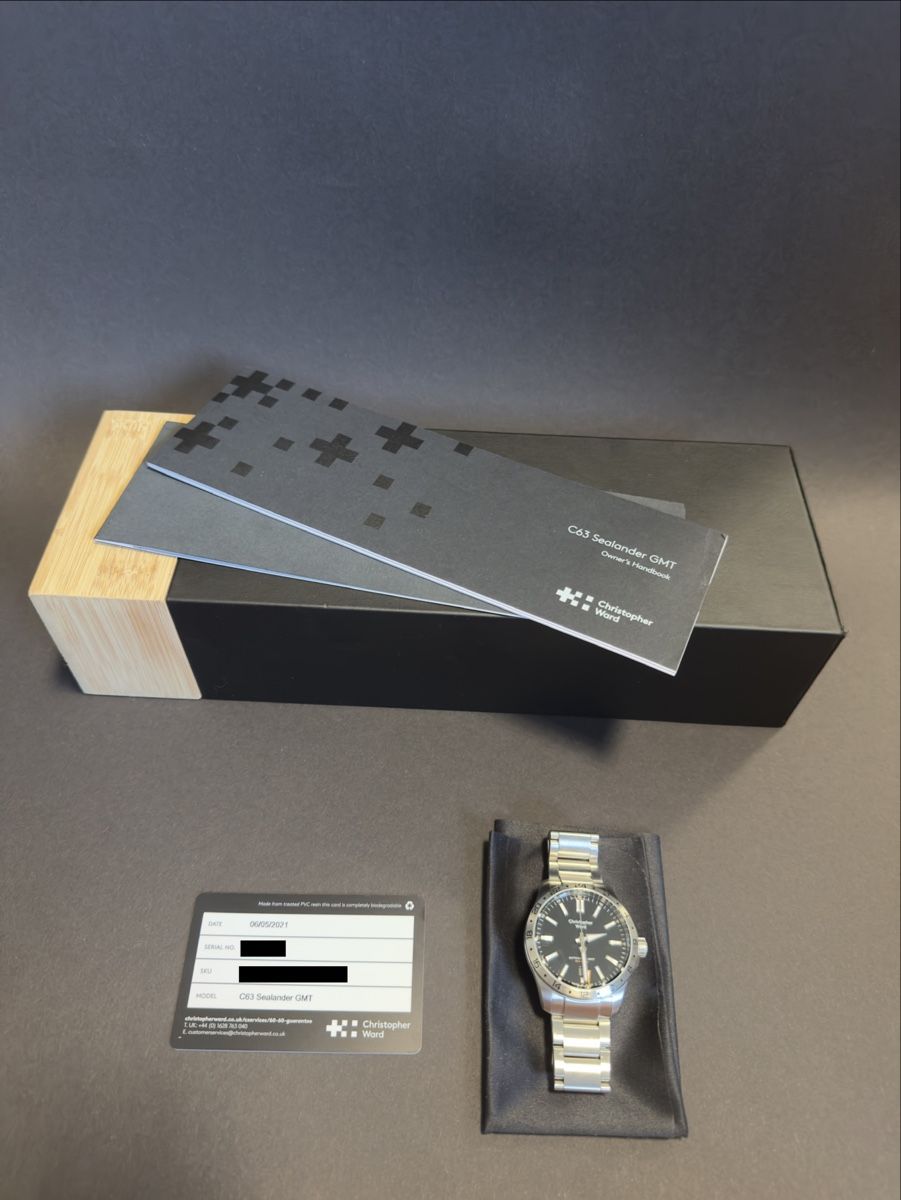 Christopher Ward Orologi: Christopher Ward C63 Sealander GMT | Full Set – Usato da Niederlenz venduto da chr.stella 1