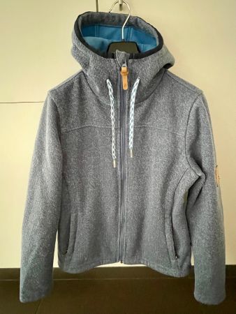 Alprausch Softshell-Jacke blau mit Kapuze Grösse M