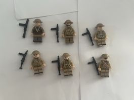 Lego Custom ww2 Britischer Soldatentrupp 