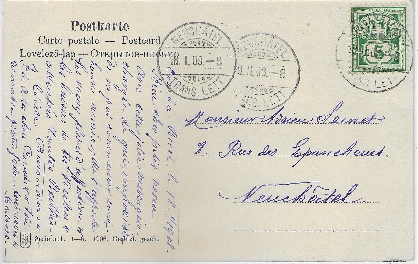 Cartoline postali: Bonne Annee! Junge Dame mit Strauss – Usato da Ettingen venduto da Kartenplanet 1