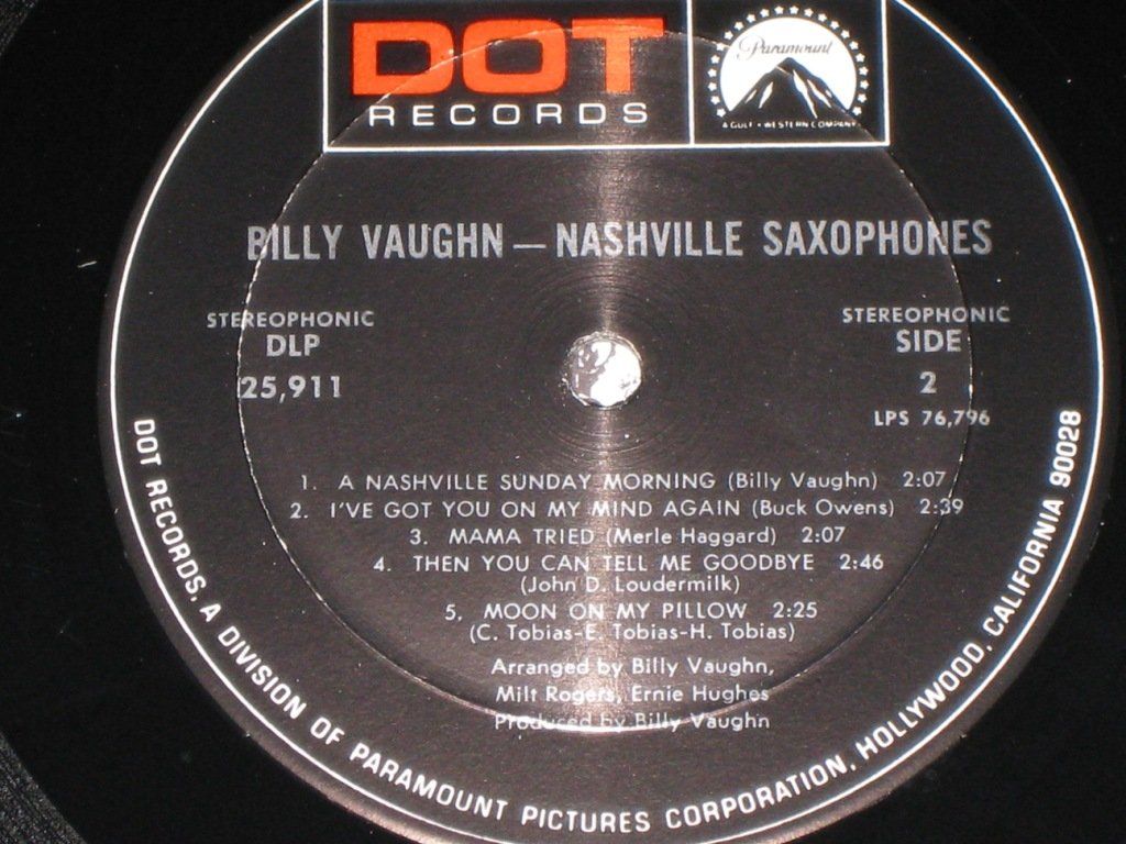 Schallplatten: LP - BILLY VAUGHN-NASHVILLE SAXOPHONES – Gebraucht aus Steckborn von Quo7 2