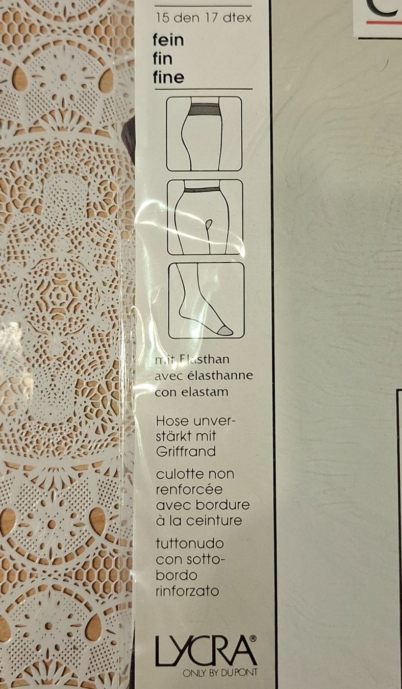 Migros Calze & Collant: Migros Classics Diamond Strumpfhose 15den Gr.L Paradiso – Nuovo e nell'imballaggio originale da Amriswil venduto da Celini3 3