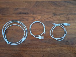 Set aus 3 Lightning Kabel