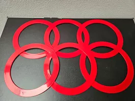 NEU - Jonglier-Ringe 32cm rot
