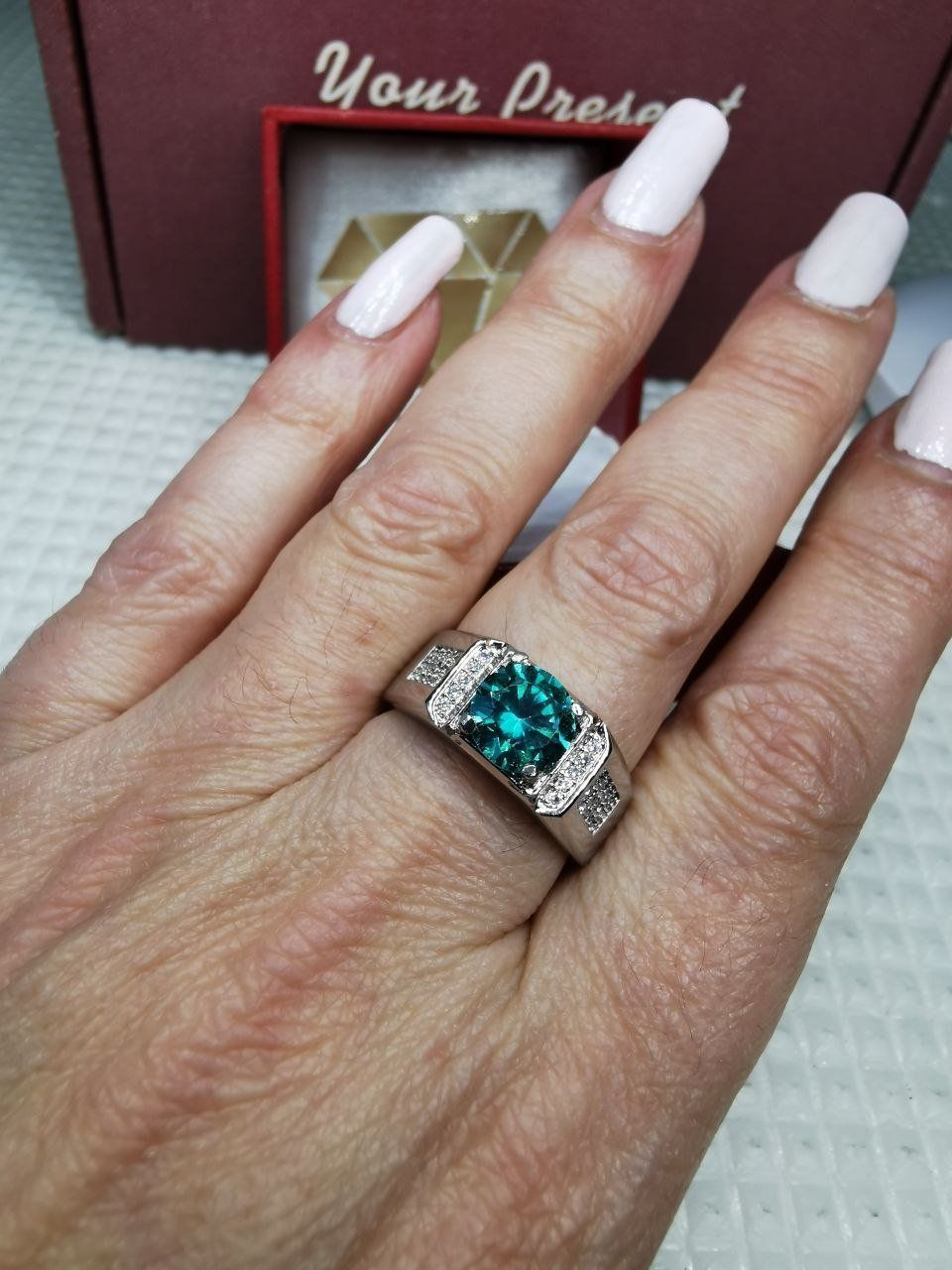 Anelli: Bague avec zircons – Nuovo e nell'imballaggio originale da Reconvilier venduto da Tsma67 5