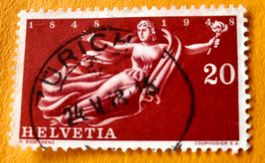 Nr.283 Helvetia mit Stempel  100 Jahre Schweizerischer 