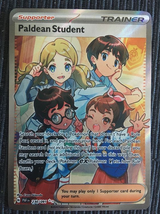 Pokemon Paldean Student Trainer Fullart Paldean Fates (Neu (gemäss ...