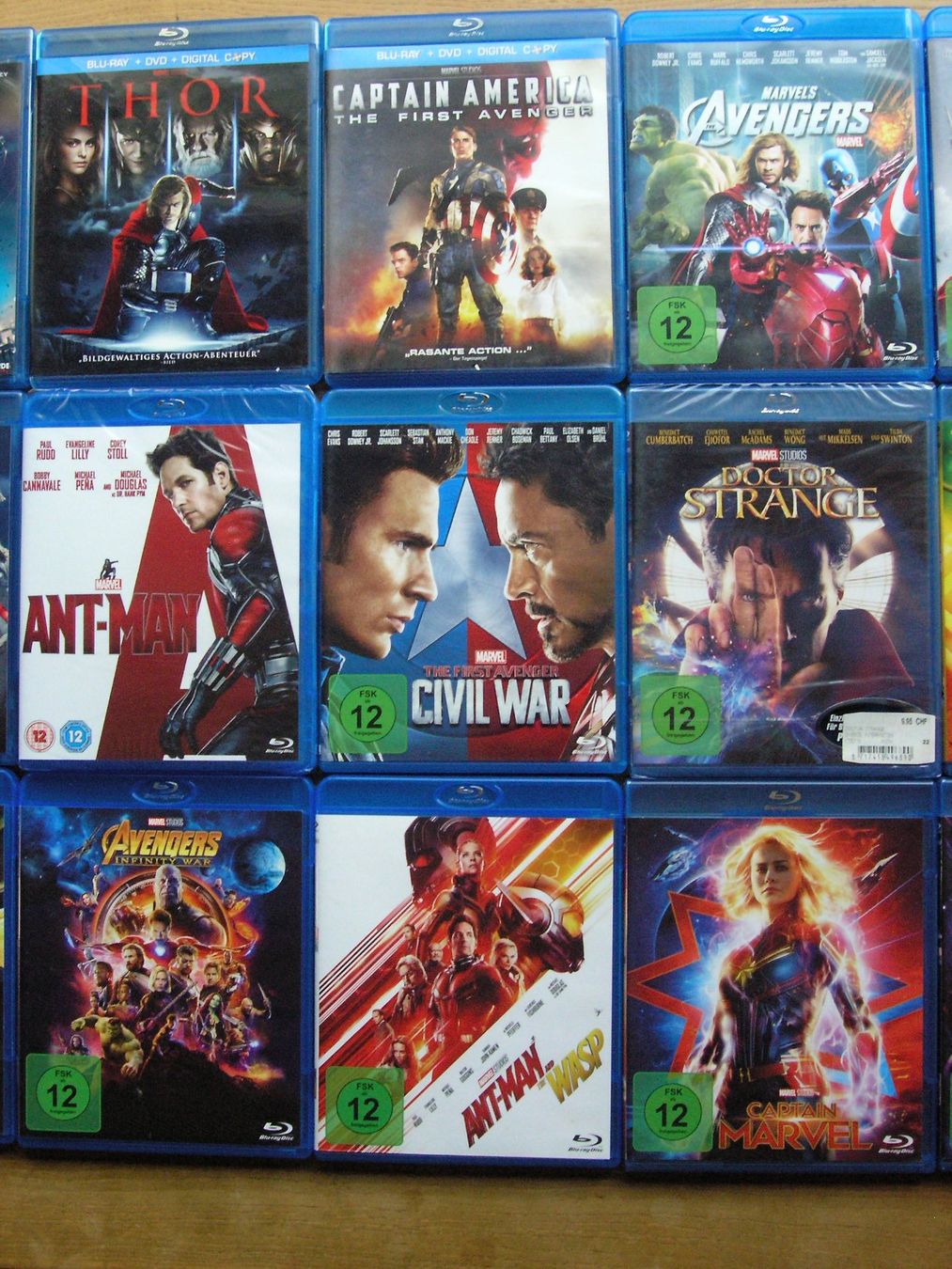 Tous les DVDs: MARVEL BLURAY SAMMLUNG Phase 1 - 3 – Neuf (Voir description) à Zuzwil SG par vette13 2