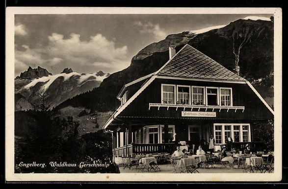 Cartoline postali: AK Engelberg, Waldhaus Gerschnialp – Usato da Berlin venduto da bartko-reher
