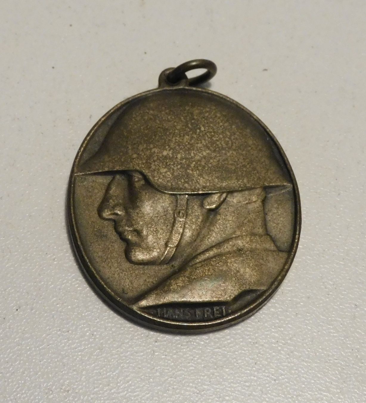 Schweizer Armee Uniformi: 1918 antikes Millitär Abzeichen  3 x 3.5 cm – Usato da Sursee venduto da 76