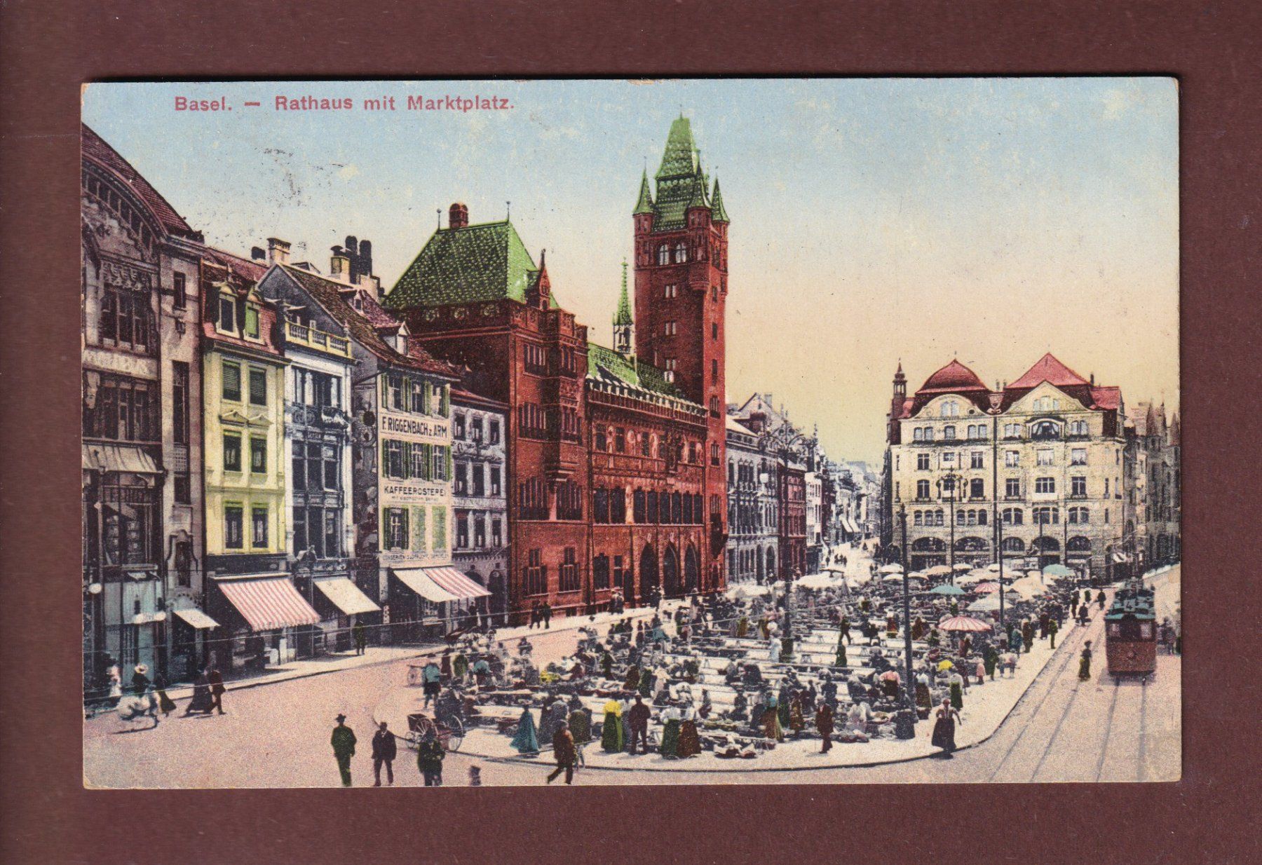 Ansichtskarten: BASEL - Marktplatz - Feldpost – Gebraucht aus Pully von nicecards-shop