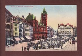 BASEL - Marktplatz - Feldpost