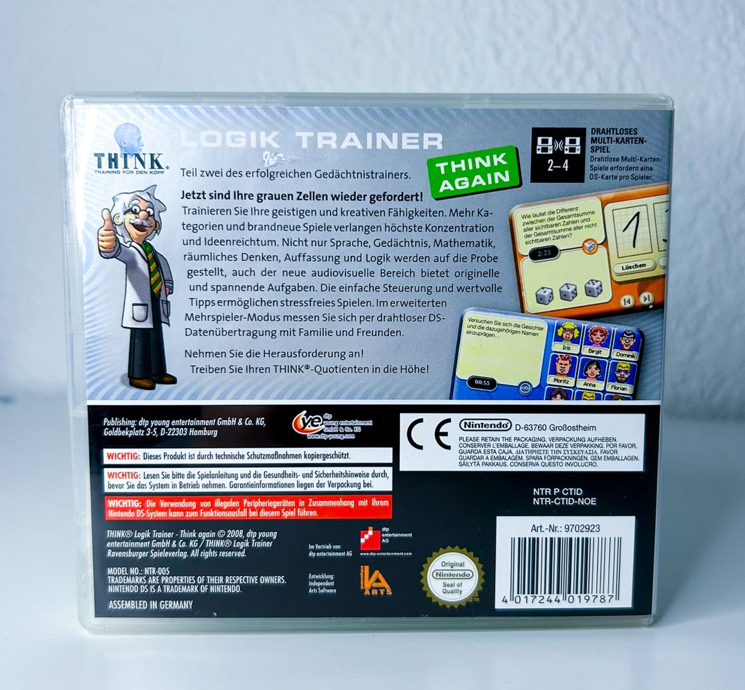 Nintendo Giochi: Think Logik Trainer Think Again Nintendo DS – Usato da St. Gallen venduto da bubblybee 1