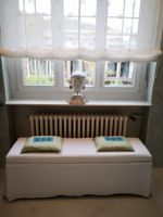 🤩IKEA SITZBANK MIT STAURAUM WEISS AUS STOFF