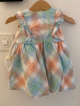 Sommerliches Babykleid mit Höschen, Grösse 68