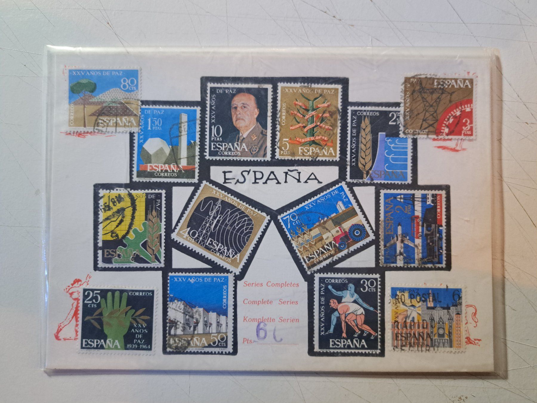 Tutti i francobolli: 14 timbres Espagne 1964 – Usato da Pailly venduto da jme99