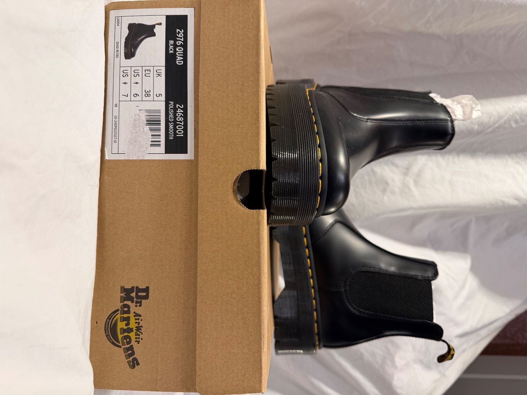 Chelsea boots à plateforme Dr. Martens 2976 Quad en cuir Pol (Neu und ...