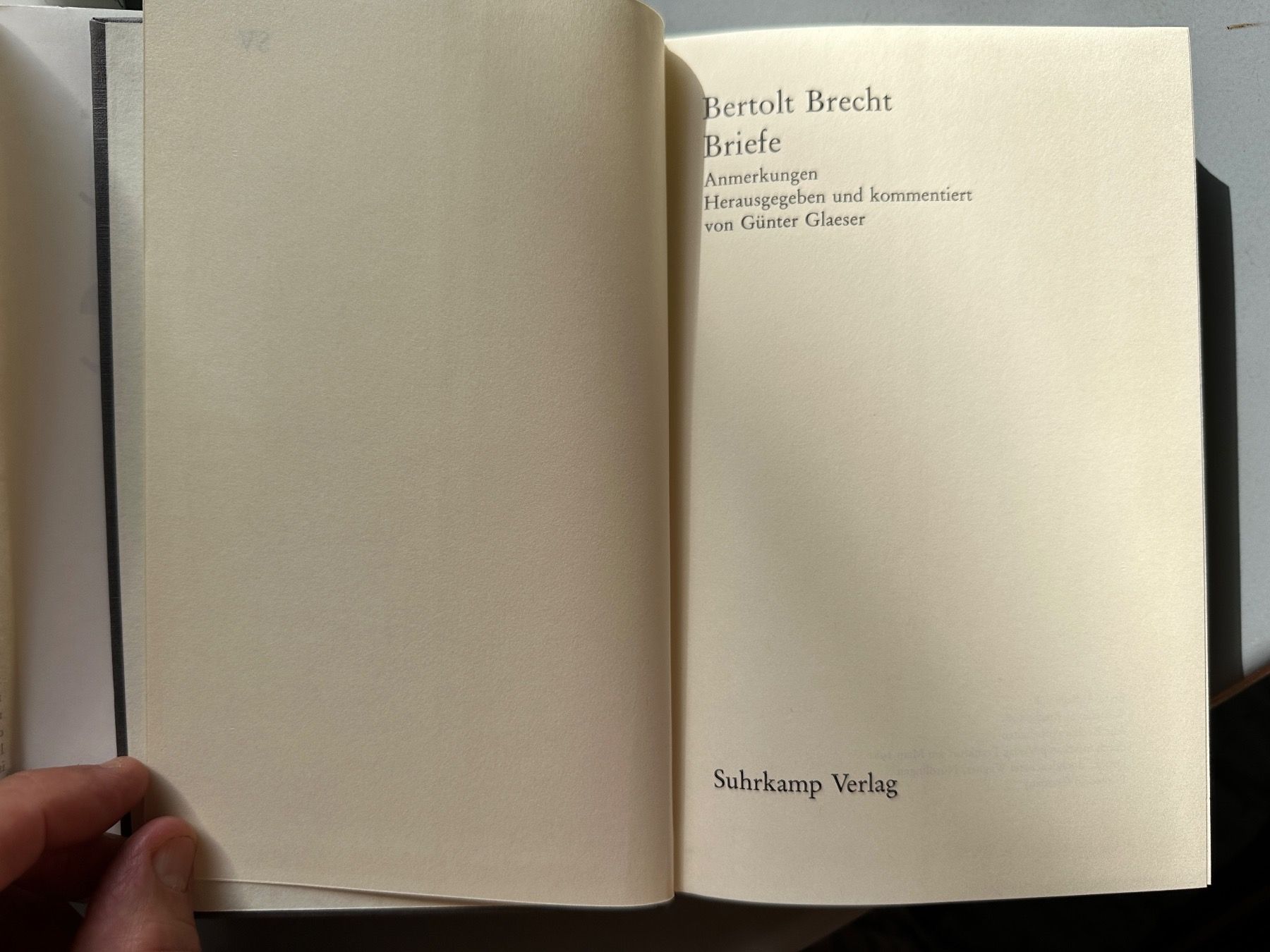 Bücher: Bertolt Brecht: Briefe 2 Bde. 1981 inkl. Faksimile-Brief – Gebraucht aus Zürich von allp 8