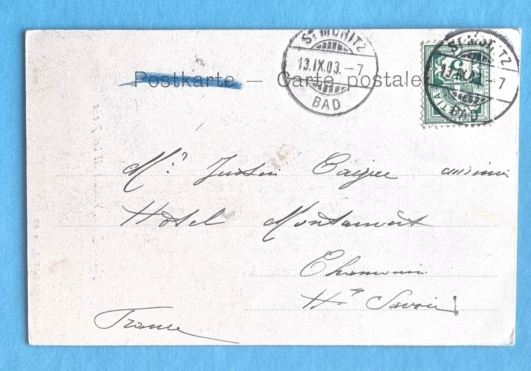 Cartoline postali: Albula-Bahn - Viadukt III bei Preda - 1903 – Usato da Rothrist venduto da RROENK 1