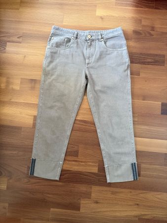 Brunello Cucinelli beige the cropped jean Raw Edge Gr. 36