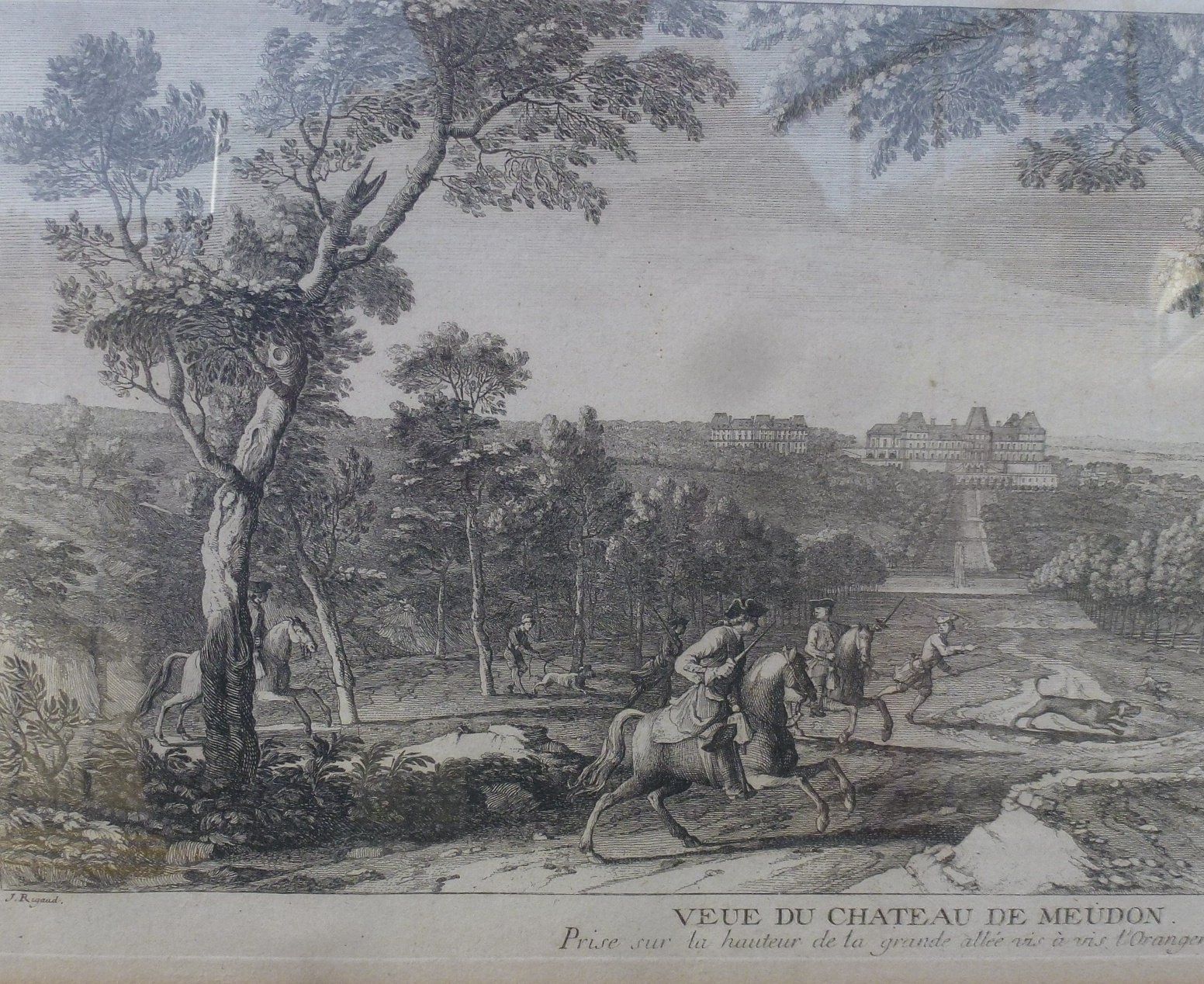 Incisioni: Alter Stich ++ Veue du Chateau de Meudon – Usato da Walkringen venduto da Casablanca777 3