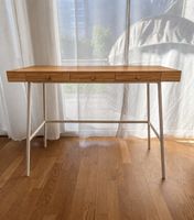 IKEA LILLÅSEN Schreibtisch Bambus mit 3 Schubladen