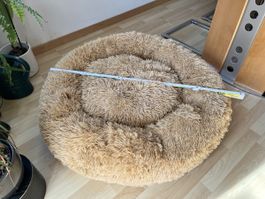 Hunde Kuschelbett creme