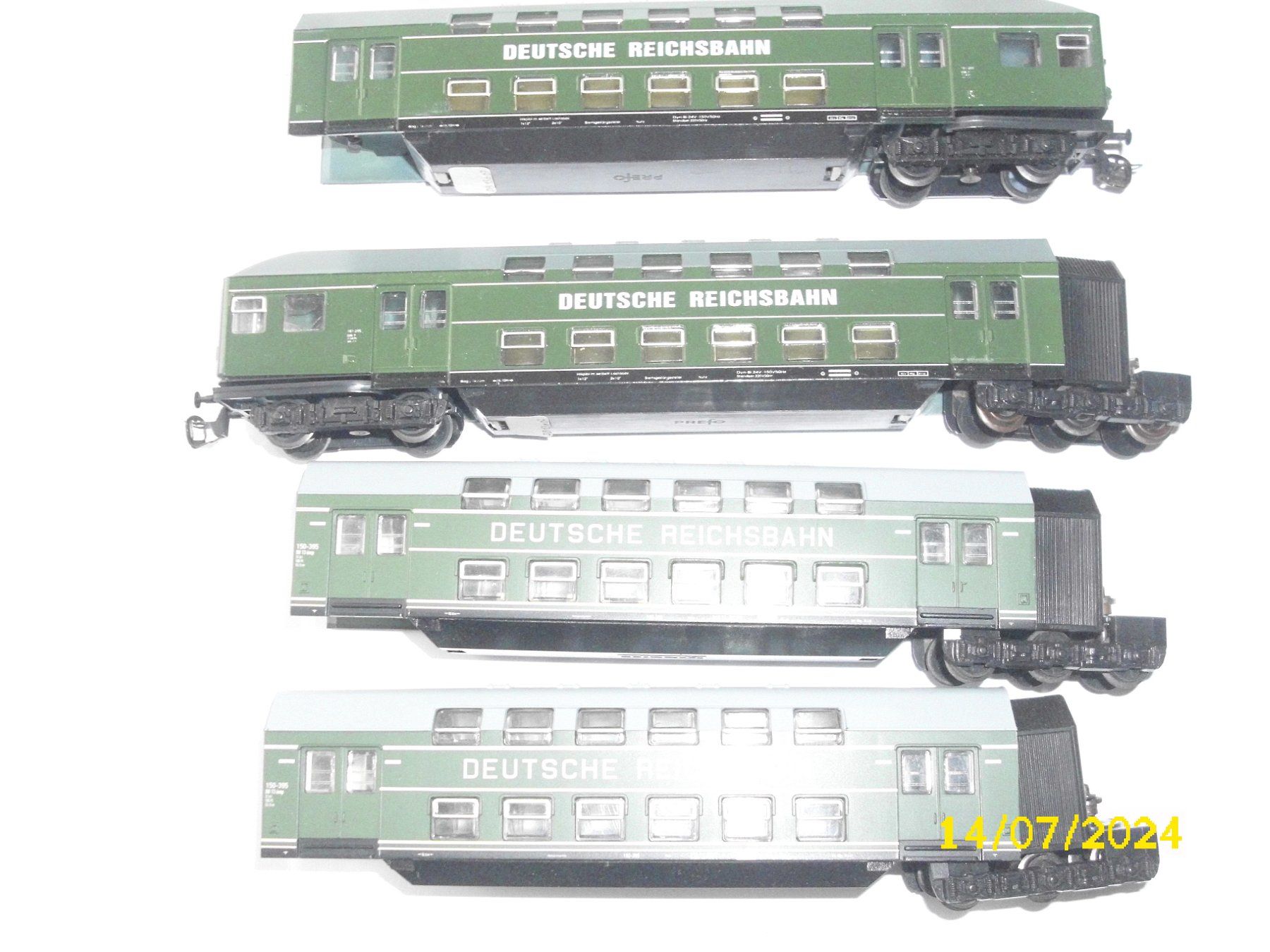 Tillig Modellini di ferrovie: Doppelstockzug der DR in TT – Usato da Schwanden GL venduto da roerich20